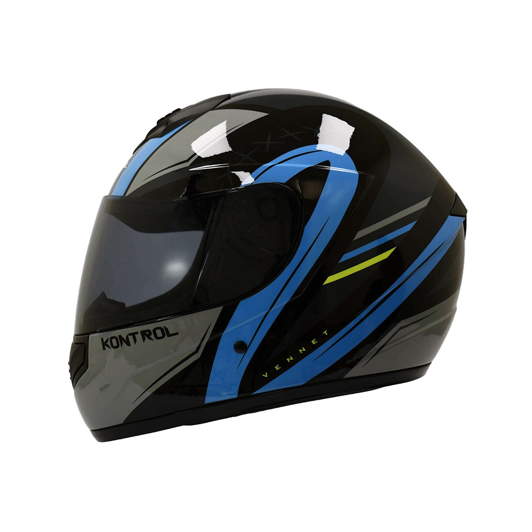 CASCO INTEGRAL KONTROL 878 VENNET AZUL BRILLANTE