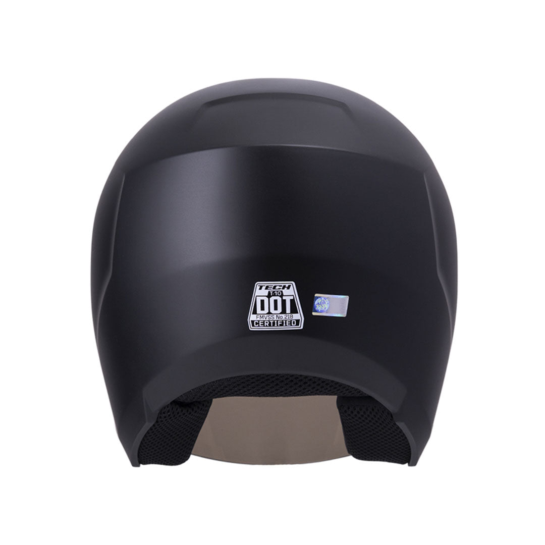 CASCO ABIERTO TECH T10 NEGRO MATE