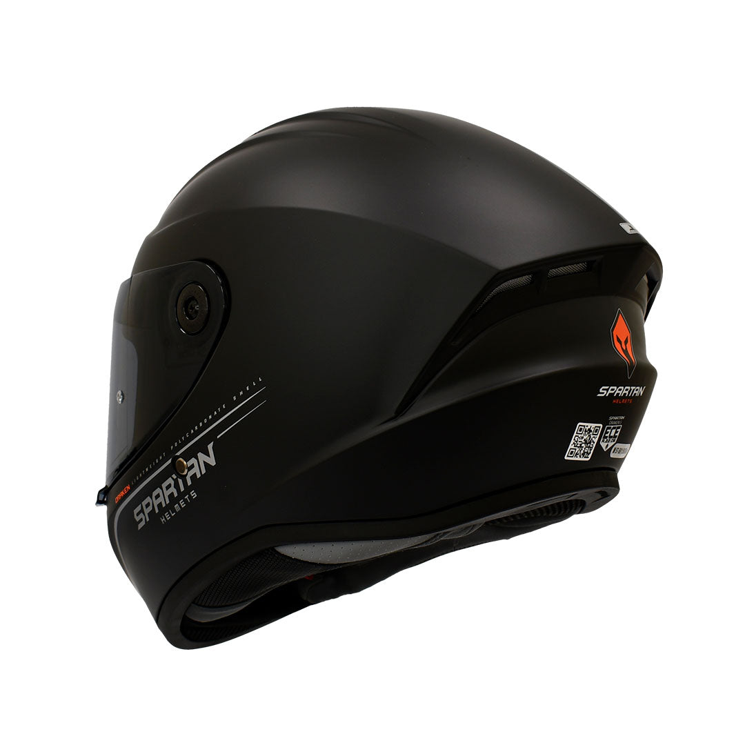 CASCO INTEGRAL SPARTAN DRAKEN NEGRO MATE