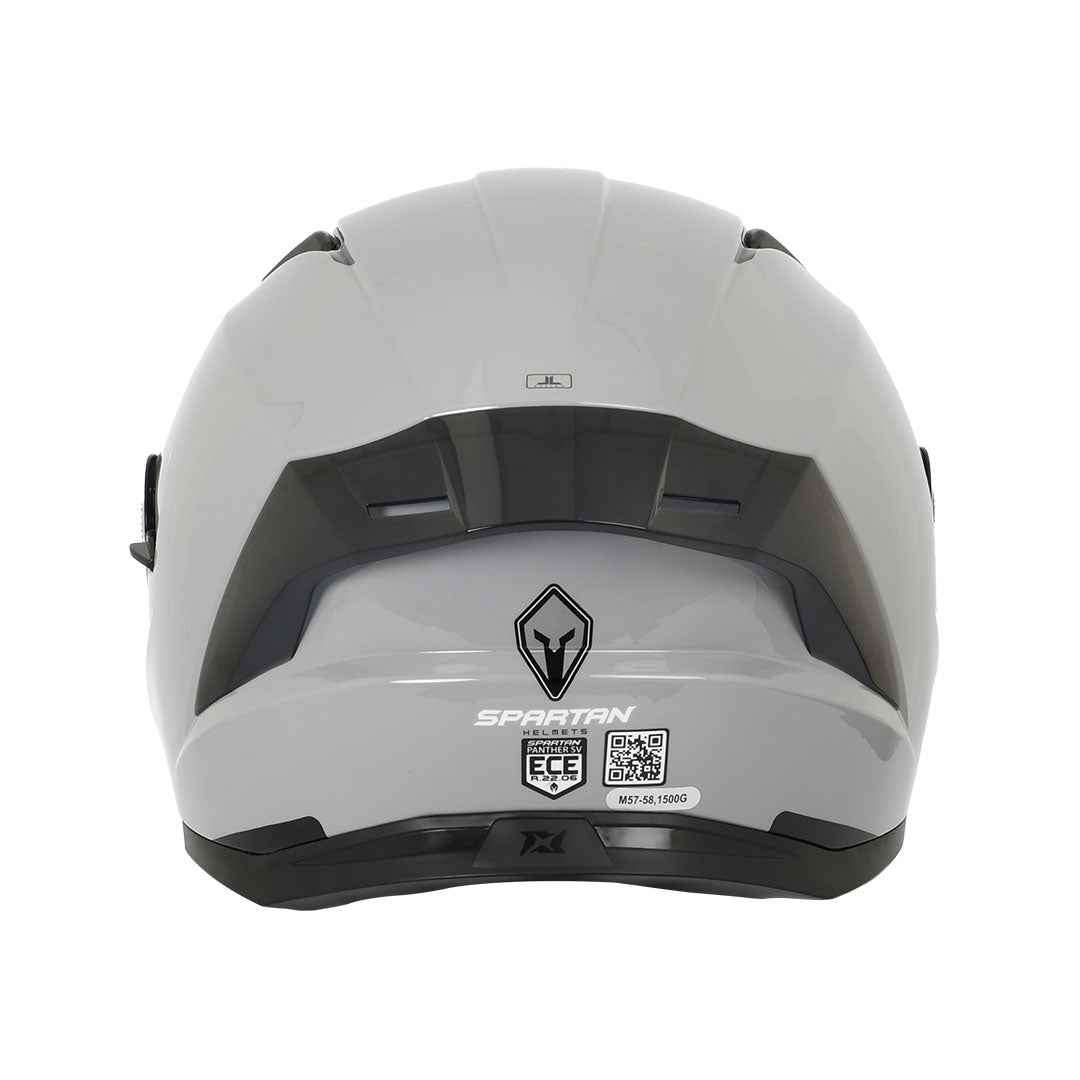 CASCO INTEGRAL SPARTAN PANTHER SV PLANO A2 GRIS BRILLANTE