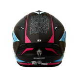 CASCO INTEGRAL SPARTAN DRAKEN S SUN RAY B8 AZUL+MORADO