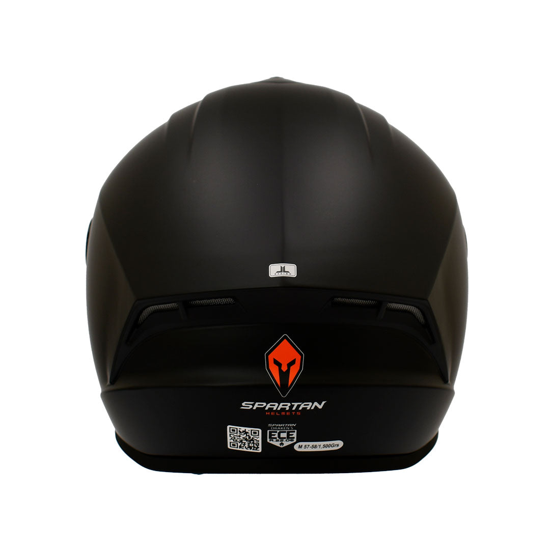 CASCO INTEGRAL SPARTAN DRAKEN NEGRO MATE