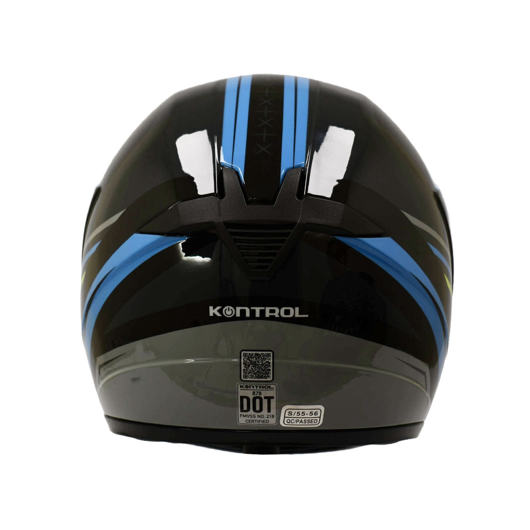 CASCO INTEGRAL KONTROL 878 VENNET AZUL BRILLANTE