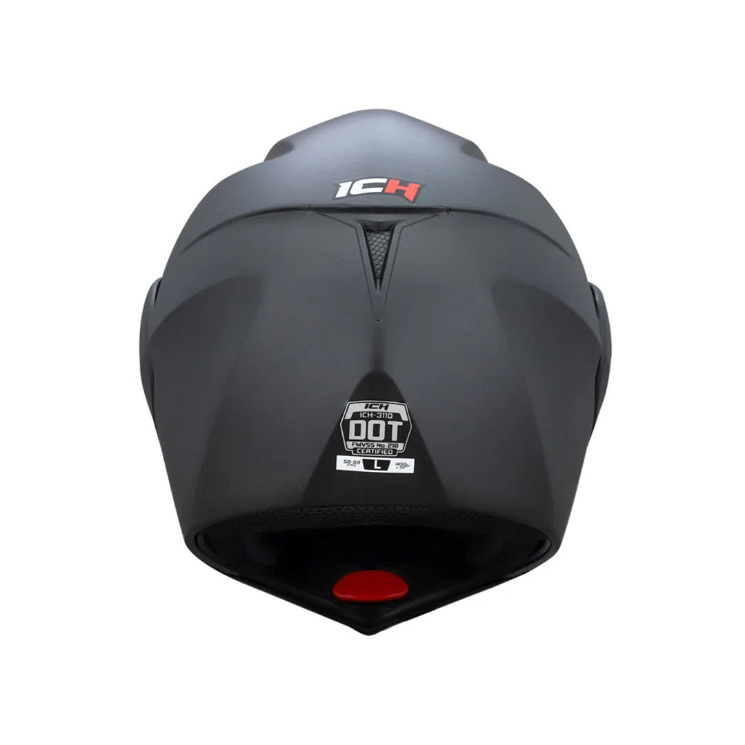CASCO ABATIBLE ICH 3110 NEGRO MATE PARA NIÑO
