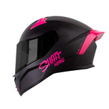 CASCO INTEGRAL SHAFT 504 NEGRO+FUCSIA VISOR SMOKE