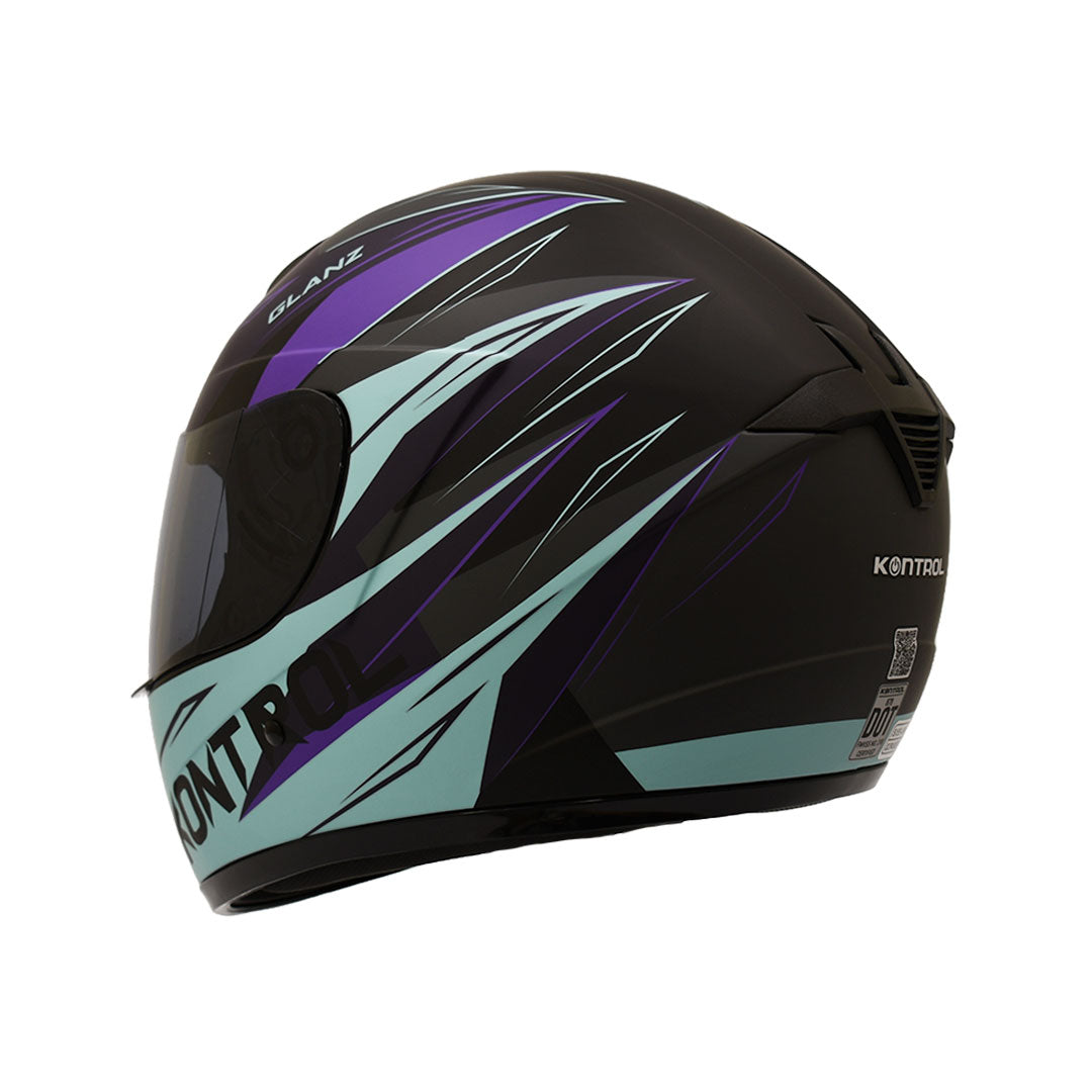 CASCO INTEGRAL KONTROL 878 GLANZ AZUL MORADO