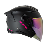 CASCO ABIERTO SHAFT PRO 343 DV NEGRO+FUCSIA