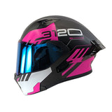 CASCO ABATIBLE ICH 3120 WESTSAY NEGRO+FUCSIA
