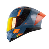 CASCO INTEGRAL SHAFT 526 SP EVO BANDOX AZUL+NARANJA