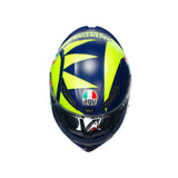 CASCO INTEGRAL AGV K1_S SOLELUNA 2 AZUL+AMARILLO NEON