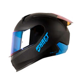 CASCO INTEGRAL SHAFT 560 EVO NEGRO+AZUL IRIDIUM