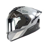 CASCO INTEGRAL LS2 FF806 RAZOR GRIS CLARO+GRIS OSCURO