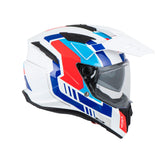 CASCO MULTIPROPÓSITO AIROH BANDIT HORN BLANCO+AZUL+ROJO