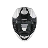 CASCO ABATIBLE SMK GULLWING PLANO BLANCO BRILLANTE