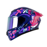 CASCO ABATIBLE XONE 3000 RS STUFF AZUL+FUCSIA