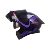 CASCO ABATIBLE ICH 3120 ORDANOX NEGRO+MORADO+FUCSIA