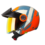 CASCO ABIERTO SHAFT 212 DIAGONAL AZUL+NARANJA