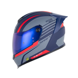 CASCO INTEGRAL SHAFT 502 FALL AZUL+ROJO