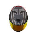 CASCO INTEGRAL XONE X-500 RS LEAP GRIS+ROJO