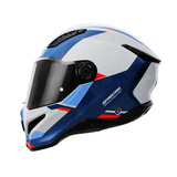 CASCO ABATIBLE SPARTAN GHOSTFIGHTER BLANCO+AZUL