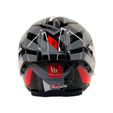CASCO INTEGRAL MT THUNDER 4 SV LABYRINTH A5 GRIS BRILLANTE+NEGRO+ROJO