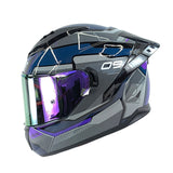 CASCO INTEGRAL LS2 FF806 CE-11 AZUL OSCURO+GRIS