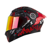 CASCO ABATIBLE XONE 3000 RS POWER NEGRO+ROJO