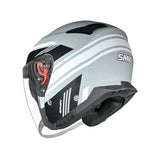 CASCO ABIERTO SMK GTJ RAMBLAR GRIS+BLANCO