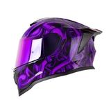 CASCO INTEGRAL HRO 506 SP TRIBAL NEGRO+MORADO
