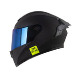 CASCO INTEGRAL XONE X-500 RS PLANO NEGRO+AMARILLO NEON