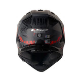 CASCO MULTIPROP LS2 MX702 CRAZY NEGRO+ROJO