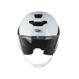 CASCO ABIERTO ZEUS 626 BLANCO BRILLANTE