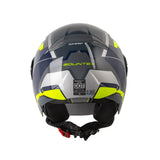 CASCO ABIERTO SHAFT 212 ZOUNTEX GRIS+AMARILLO NEÓN