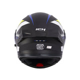 CASCO ABATIBLE ICH 3120 ORDANOX NEGRO+AZUL+BLANCO