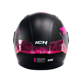 CASCO ABATIBLE ICH 3120 INFINITY NEGRO+FUCSIA
