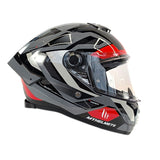 CASCO INTEGRAL MT THUNDER 4 SV LABYRINTH A5 GRIS BRILLANTE+NEGRO+ROJO