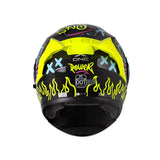 CASCO ABATIBLE XONE 3000 RS POWER NEGRO+AMARILLO NEÓN