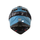 CASCO CROSS SHAFT MX60 PLANO AZUL+SILVER