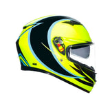 CASCO INTEGRAL AGV K3 SV ROSSI WT PHILLIP ISLA 2005 AMARILLO NEON
