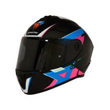 CASCO INTEGRAL SPARTAN DRAKEN FRAN AZUL+ROSADO