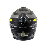 CASCO MULTIPROPÓSITO KONTROL 819 GS NEGRO MATE+GRIS+VERDE NEÓN