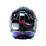 CASCO INTEGRAL XSPORTS X-162 MAVERIX AZUL+ROSADO