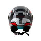 CASCO ABIERTO SHAFT 212 ZOUNTEX GRIS+ROJO