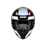CASCO INTEGRAL SMK STELLAR G213 BLANCO+AZUL+ROJO