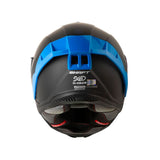 CASCO INTEGRAL SHAFT 598 GTR NEGRO MATE+AZUL OSCURO