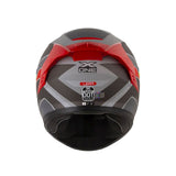 CASCO INTEGRAL XONE X-500 RS LEAP GRIS+ROJO