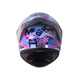 CASCO INTEGRAL SHAFT 526 SP EVO MAZTA AZUL+ROSADO