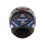 CASCO INTEGRAL XONE X-500 RS LEAP NEGO+AZUL