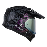 CASCO MULTIPROPÓSITO LS2 MX710 RANGI NEGRO CAMALEÓN