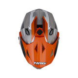 CASCO MULTIPRO HRO MX330 DV GLITCH GRIS+NARANJA